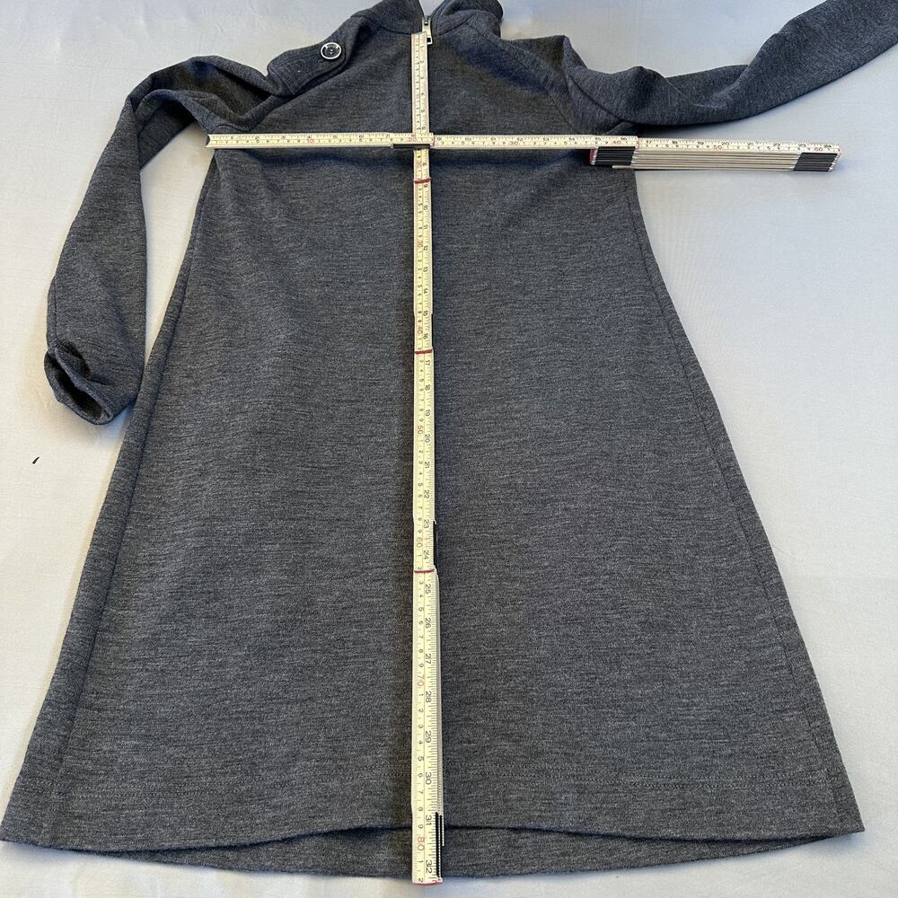Burberry Brit Dress Womens Small Sz 2 Wool High Neck Novacheck Pockets - Picture 11 of 16